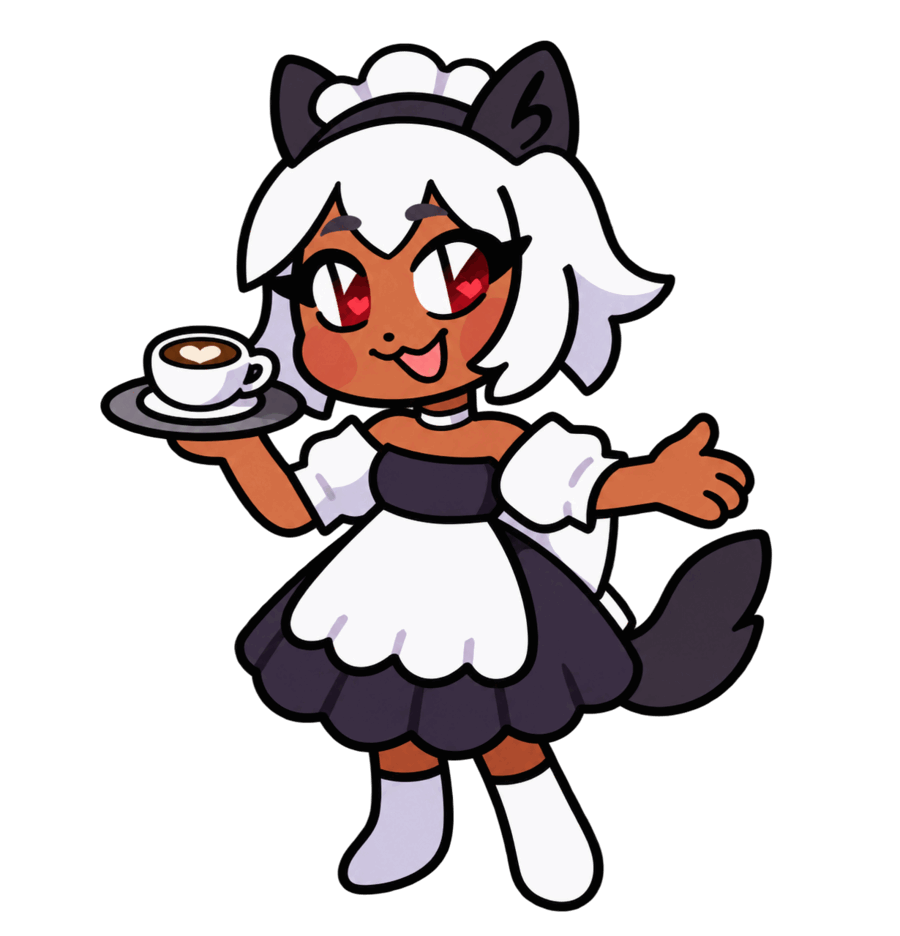 Miah, tu anfitriona del taller, ofreciéndote un café